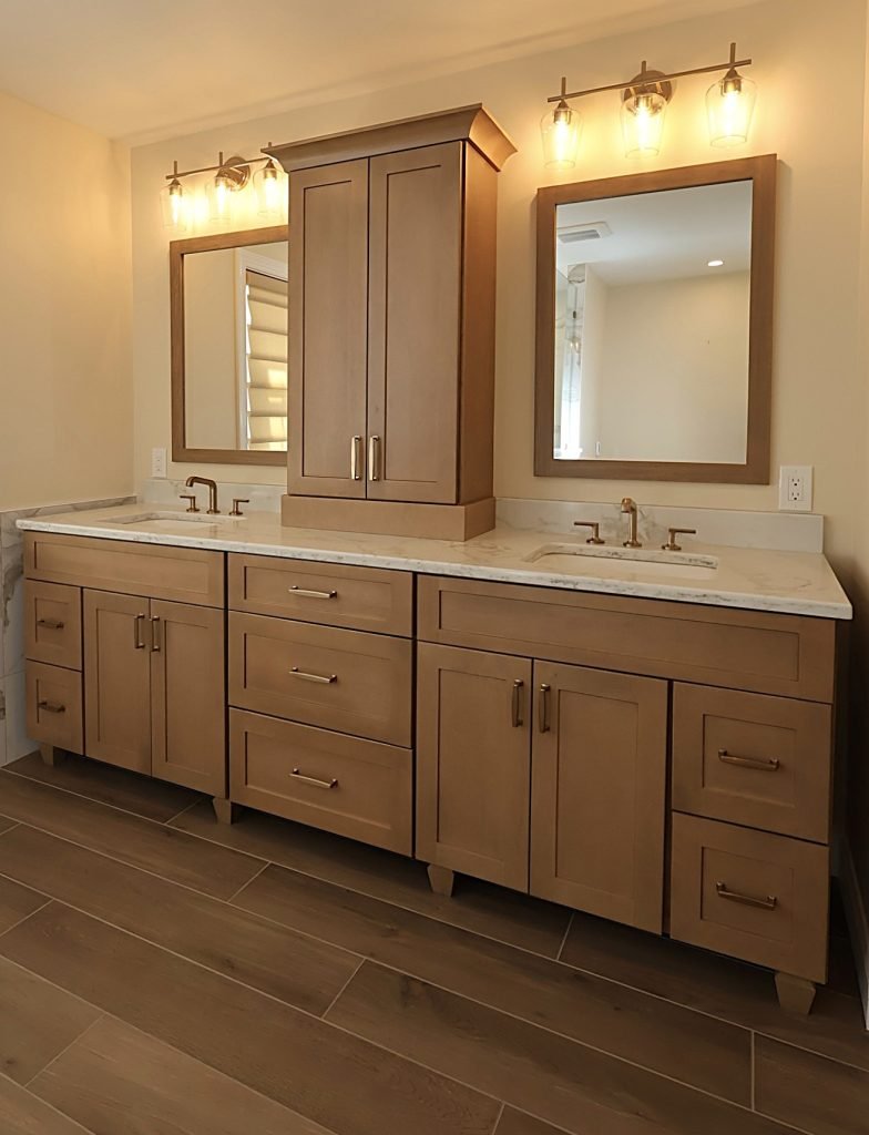 Custom Bathroom Vanity Installation